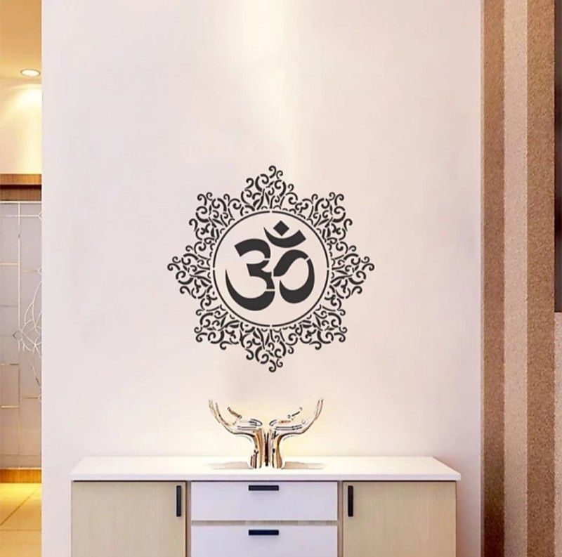 Aaradhya Collection Reusable DIY Designer Wall Stencil for Home Decor (OM Symbol, 16 x 24 inches) A8753 Wall Stencil Stencil  (Pack of 1, Om Symbol)