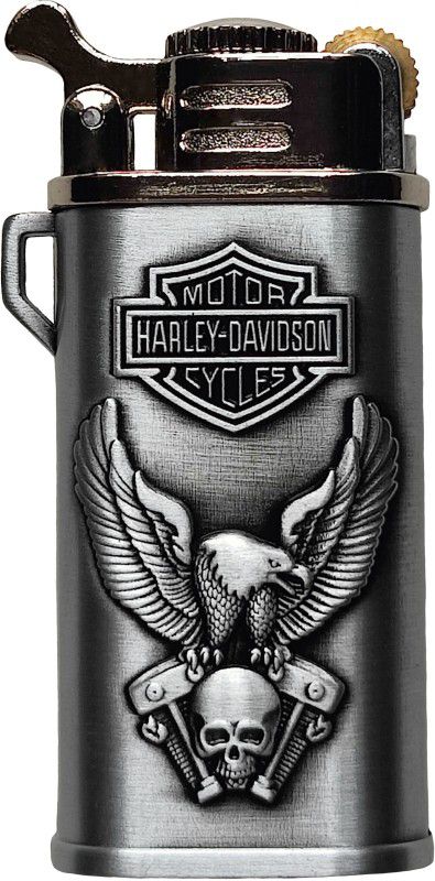 Original Army Embossed HD Eagle Grabbed Skull Antique Silver-Grey Premium Pocket Lighter Pocket Lighter  (Antique Grey)