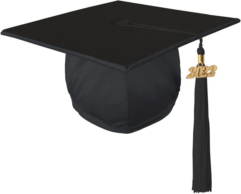 CONVOWEAR Black Graduation Cap  (Pack of 1)