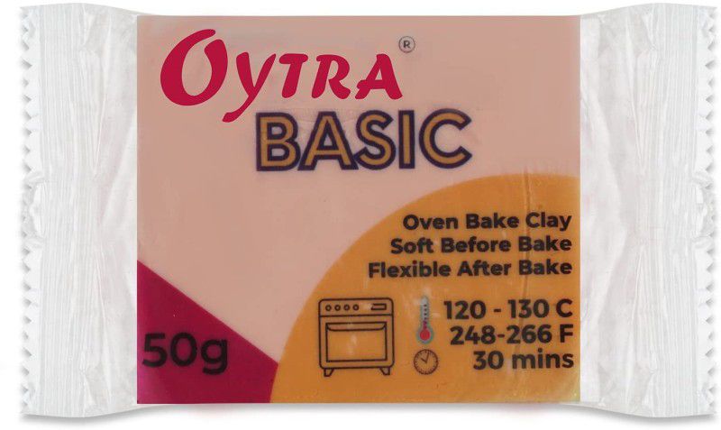 OYTRA Polymer Clay Basic 50 Gram Oven Bake Clay (50A01-2 Dark Skin) Art Clay  (50 g)