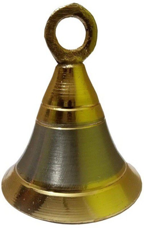 Stylewell Brass Round Pooja Puja Bells Ghanti, for Home and Temple Decorations Brass Pooja Bell  (Pack of 1)