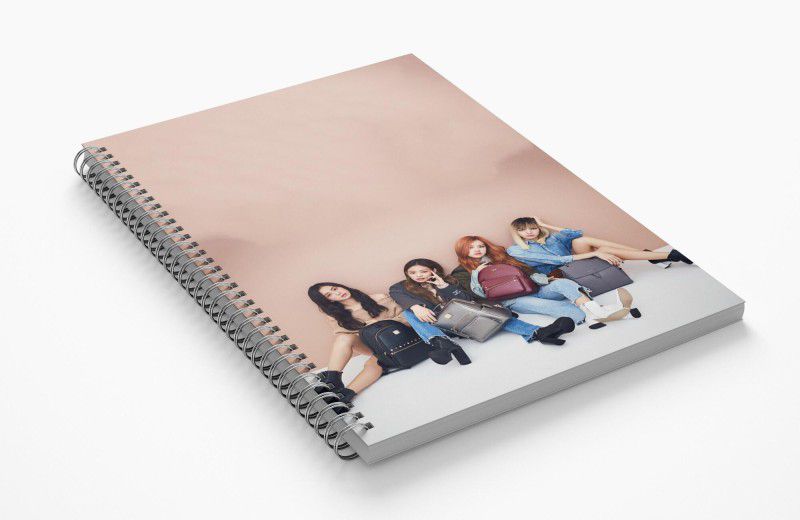 HeartInk Blackpink A5 Note Book Ruled 100 Pages  (Multicolor)