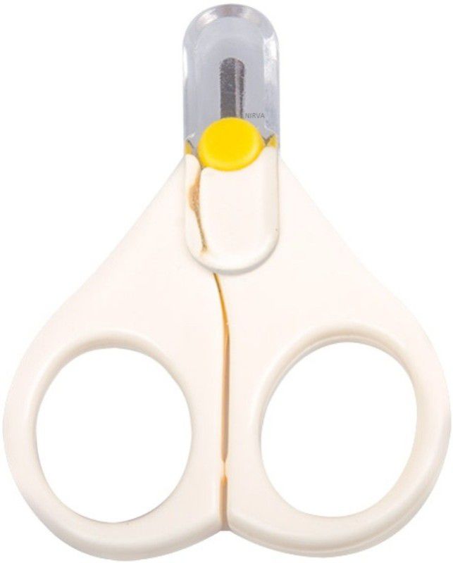 NIRVA Newborn Kids Baby Baby Nails Scissors Lovely Mini Clipper Trimmer Baby Nail Care (WHITE) Scissors  (Set of 1, White)