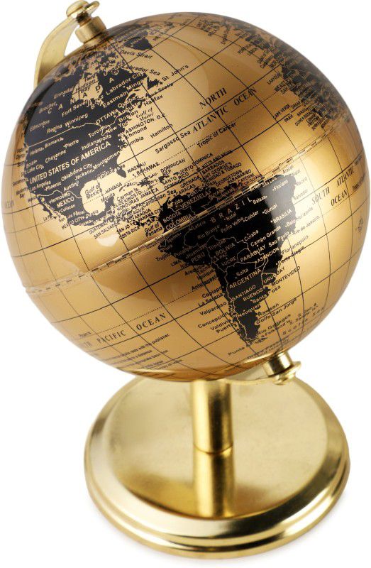 Winners Prime 808- MS Desktop Political World Globe  (Large Gold)