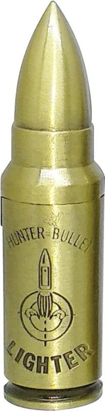 Gabbar Stylish Bullet Single Hunter Flame Lighter | Gold Lighter Pocket Lighter  (Gold)