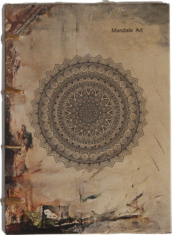 DeKulturework Mandala Art A6 Journal Unruled 140 Pages  (Multicolor)