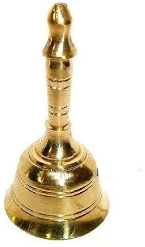Utkarsh Brass Round Head Small Size Spiritual  Pooja Puja Bell Ghanti, for Poojan Purpose Brass Pooja Bell  (Pack of 1)