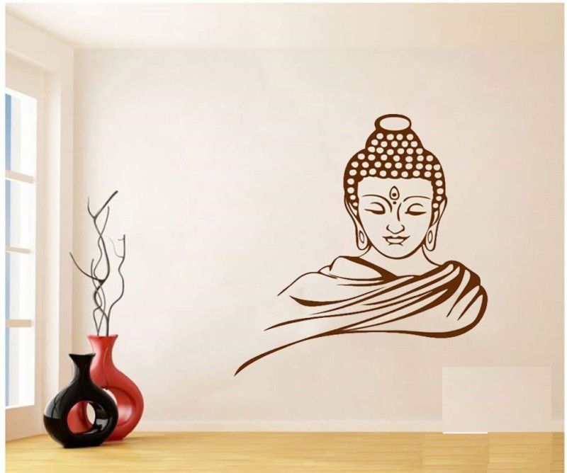 N S Decor Lord Buddha Designer Wall Stencil Stencil  (Pack of 1, Taxture)