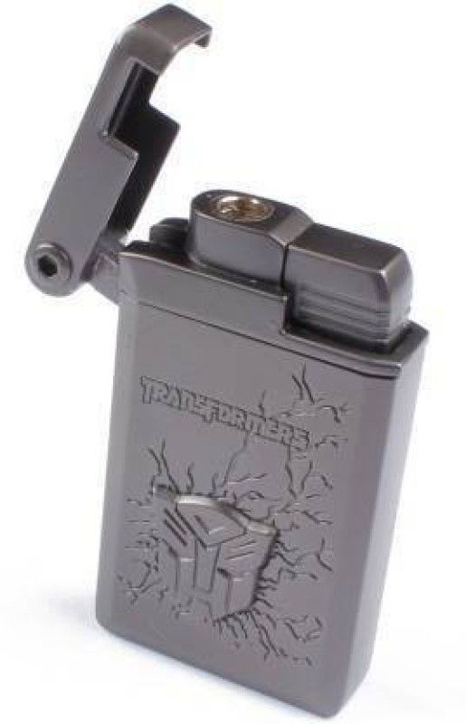 come fast Transformer Design Lighter r Smoking Cigar Cigarette Jet Flame Lighter Pocket Lighter (Grey) Pocket Lighter  (Silver)
