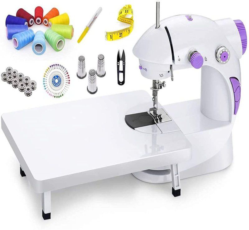 Unihom Sewing Machine for Home Tailoring with Table and Sewing Kit Accessories Set Sewing Kit