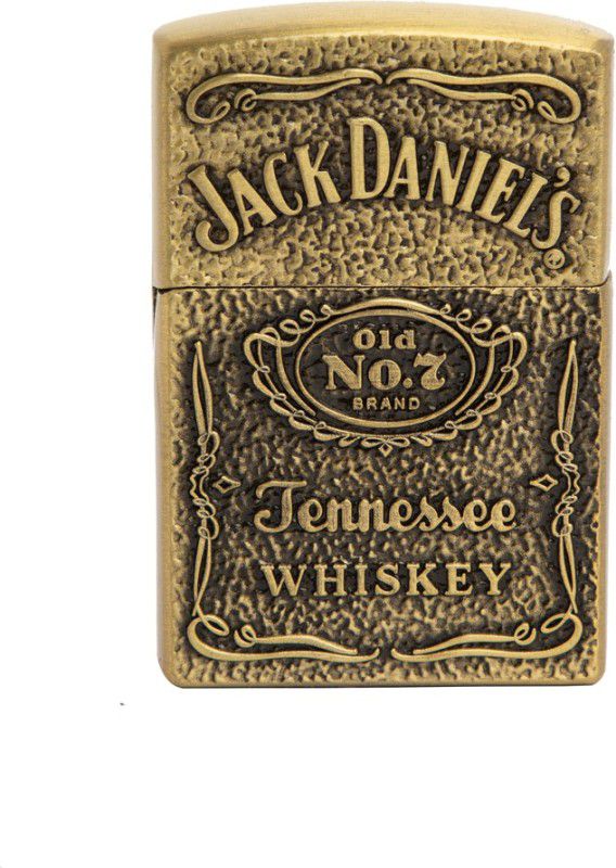 The Chaabi Shop jack Daniels Lighter Jack Daniels Lighter Pocket Lighter  (Gold)