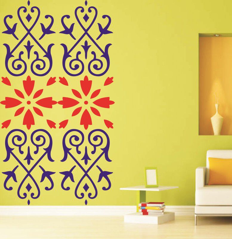 ARandNJ Painting Wall Stencils Pack of 1 (Size:- 16X24 Inch) Pattern Style-41001 DIY Reusable Design Suitable For Bedroom, Living Room & Office Decoration Modern Arts Stencil  (Pack of 1, Beautiful Design)