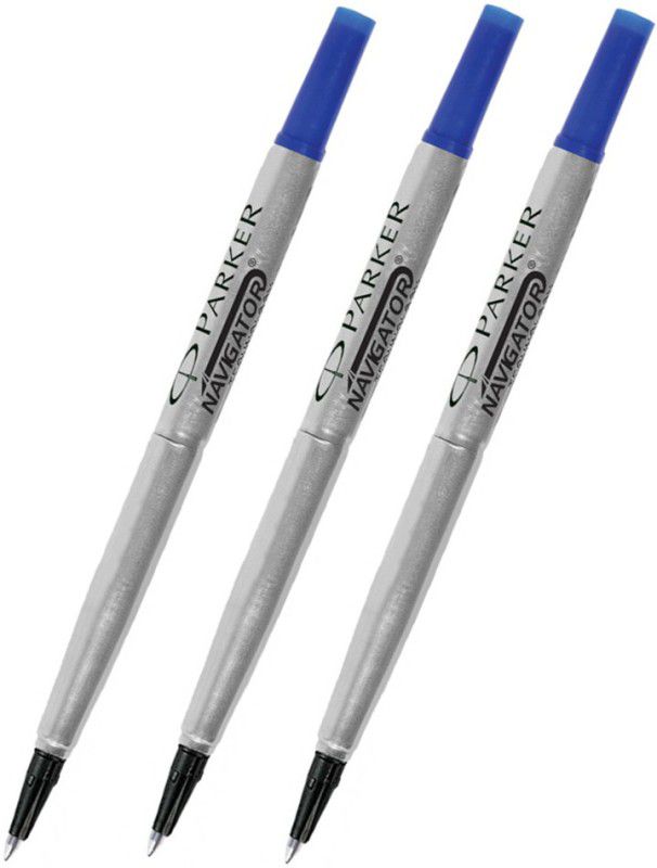 PARKER Navigator Roller Blue Ball Pen Refills Pics -3 Ball Pen Refill  (Pack of 3, Blue)