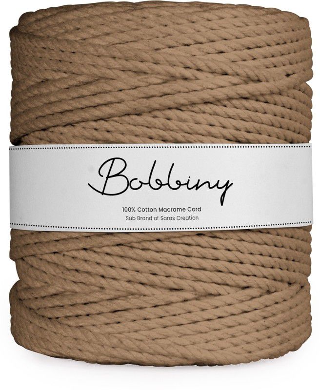 Bobbiny Brown Thread  (100 m Pack of1)