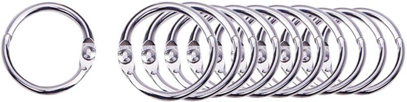 Kandle 20mm 10 pcs Loose Leaf Binder Ring Key Rings Card Ring Stainless Steel Manual Ring Binder
