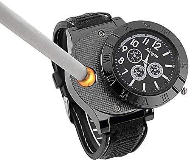ecnirp basana stylish and environment friendly 2 in 1 watch with lighter/easy to use (black) Pocket Lighter  (black)