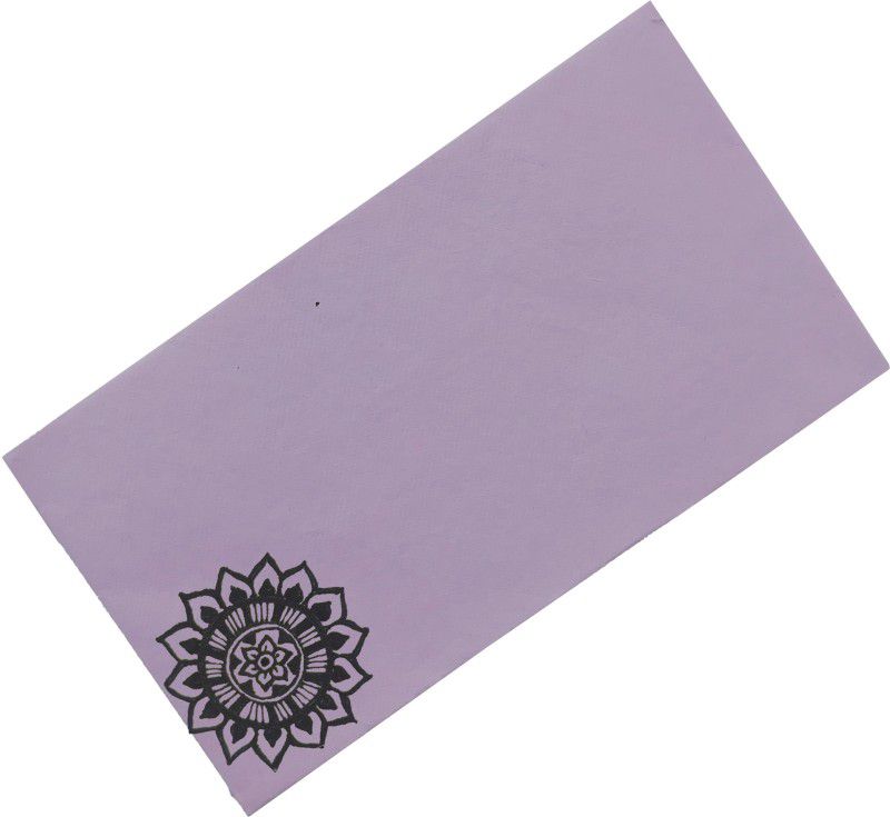 Adi La Chance Cotton Paper Envelopes with Deckle Edge Pack of 12 Recycled Khadi Paper Envelopes  (Pack of 12 Purple)