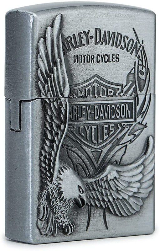 Jakha 12358FGTR Eagle Print Windproof Cigarette Pocket Lighter Pocket Lighter  (GREY)