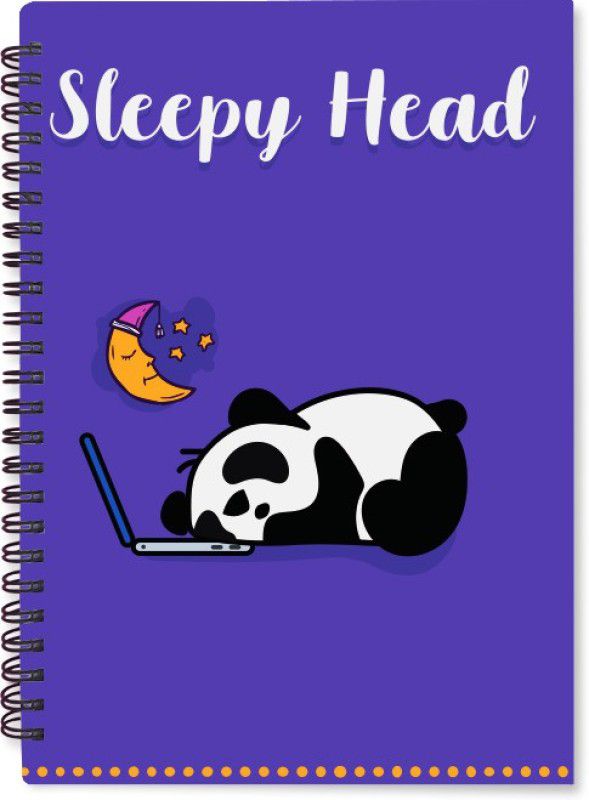 Happy things Graphic Series A5 Journal Ruled 192 Pages  (Purple)