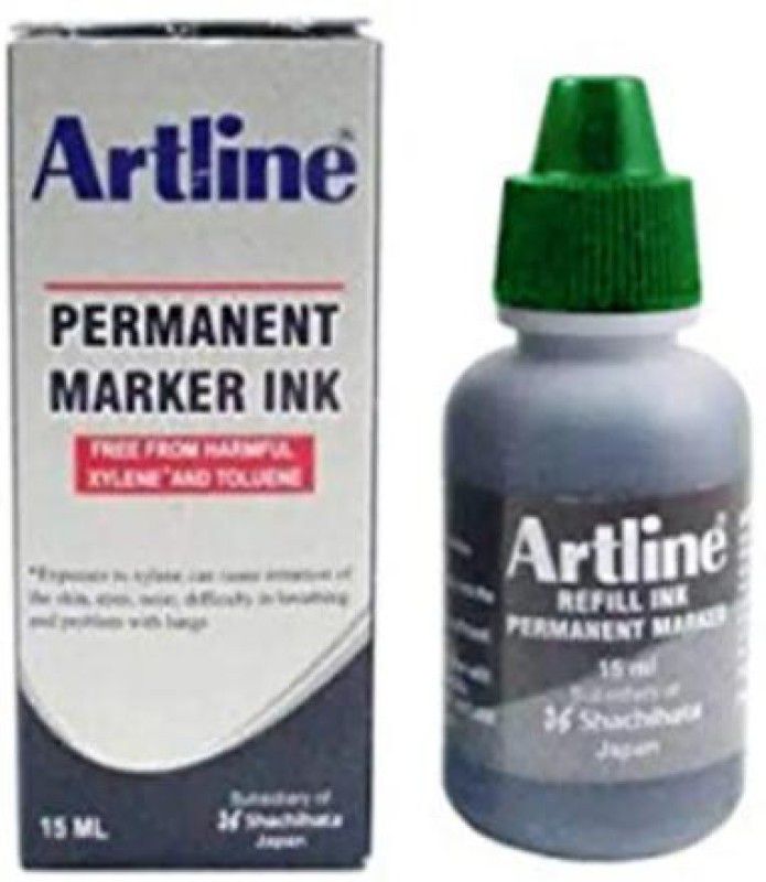 Artline Permanent Marker Ink Green 15 ml Marker Refill  (Green)