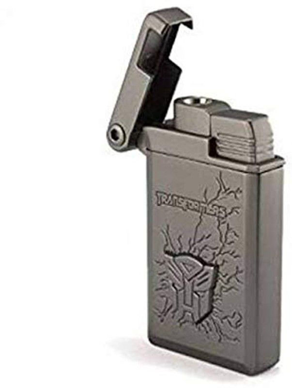 Point Zero Premium Essential Refillable Transformer Grey Design Butane Gas Windproof Flame Pocket Lighter  (Grey)