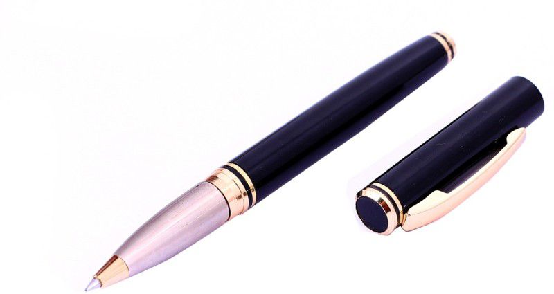 Krink R004 Black & Golden Combination. Fitted with Germany Made Refill Roller Ball Pen  (Blue)
