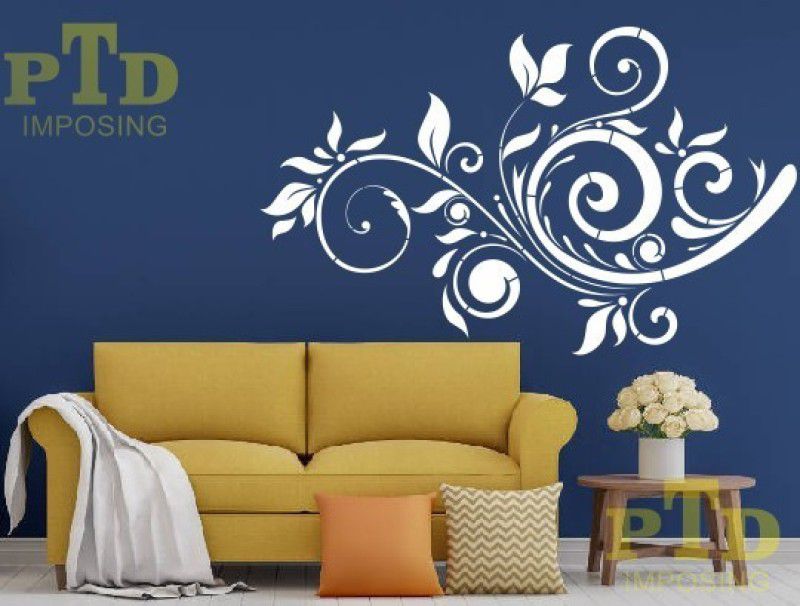 PTD imposing floral wall painting stencils for home decoration, Reusable and washable stencil ( pack of 1) (36 X 24 inch) Wall stencils Stencil  (Pack of 1, Floral pattern)