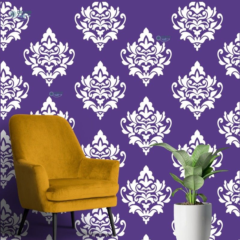 Décor Gali Wall-Stencil-Design-29 Wall-Stencil-Design-29 Stencils for wall painting Latest Design for your Home Wall Decor Stencil  (Pack of 1, Floral Design Wall Painting Stencils)