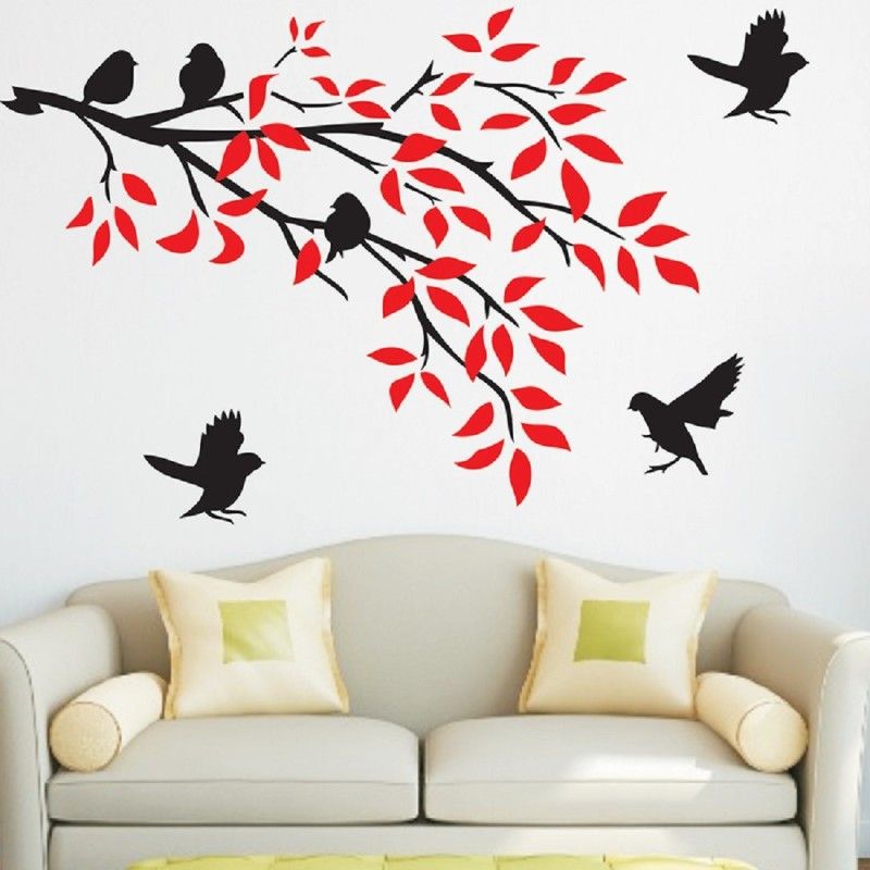 Creation Universe Bird pattern stencil for wall decoration 669 Bird pattern Stencil  (Pack of 1, Bird pattern)