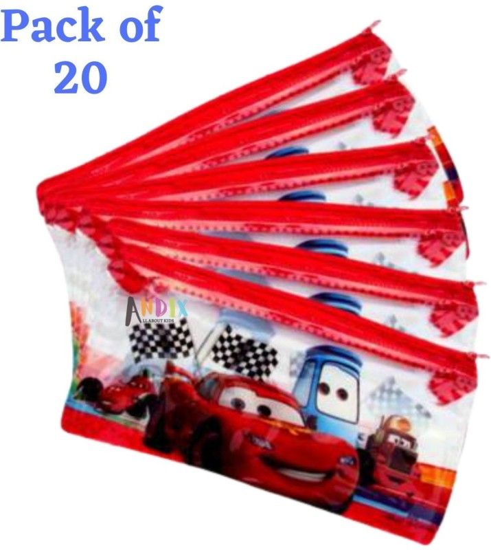 Andix Resealable Plastic Air Tight Pouch  (Red Pack of 20)