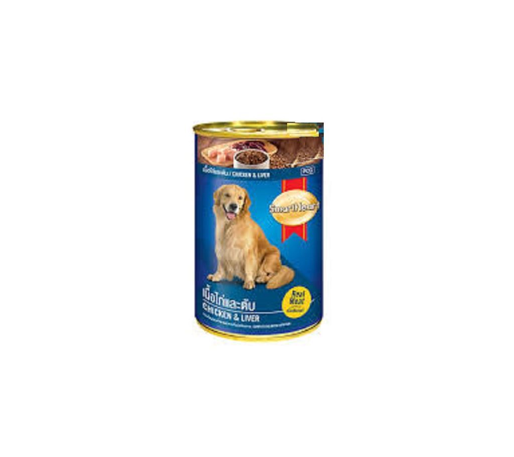 SmartHeart Dog Food Beef & Liver Can 400gm