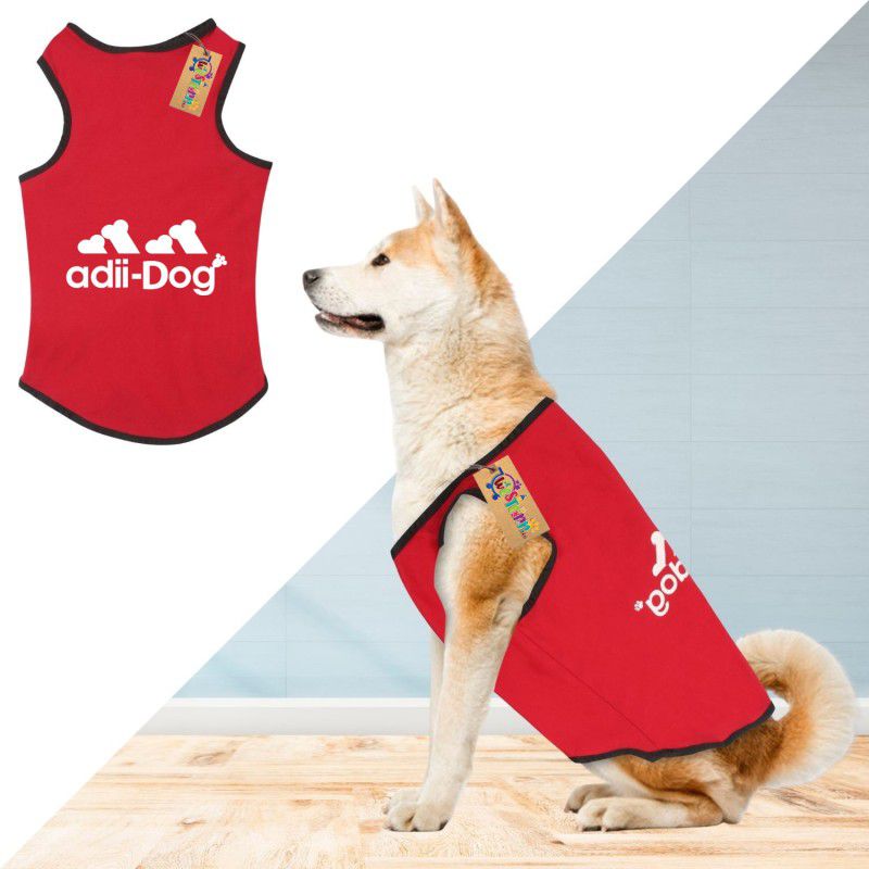 Western Era T-shirt for Dog  (Red)
