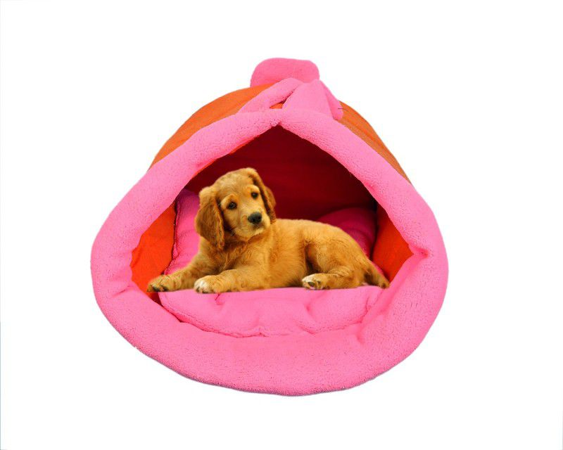 PILA BRASILEIRO Cat Puppy Tent Cave Bed Puppy Sleeping M Pet Bed  (Pink)