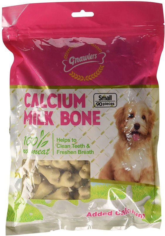 Gnawlers Calcium Milk Bones Dog Treats - Small - 90 pcs Milk Dog Treat  (850 g)