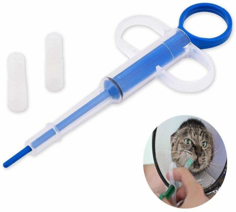 FITUP Pet Medicine Feeder - Pet Pill Poppers Handy Durable Pet Pill Dispenser Oral Tablet Capsule or Liquid Medical Feeding Tool Kit Silicone Syringes for Cats Dogs Small Animals Pet Health Supplements  (1 ml)