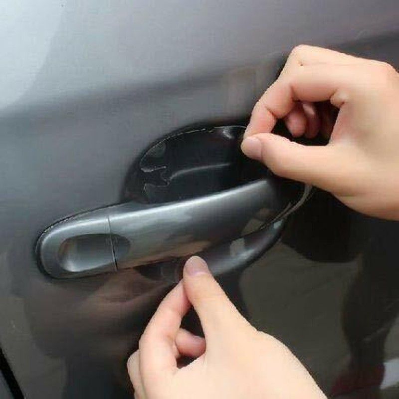 JK Beauty 3D Car Door Invisible Handle Cup Scratch Guard Sticker for Maruti Ciaz Car Pet Door Protector