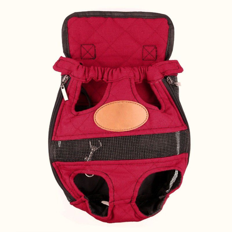 Nema Pet Outdoor Canvas Carrier - Large Red Backpack Pet Carrier  (Suitable For Dog)