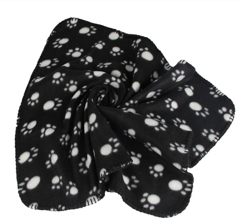 BOLT Pet Dog's Warm Fleece Paw Print Pattern Soft Bed Mat Blanket Cat, Dog Blanket  (Wool)