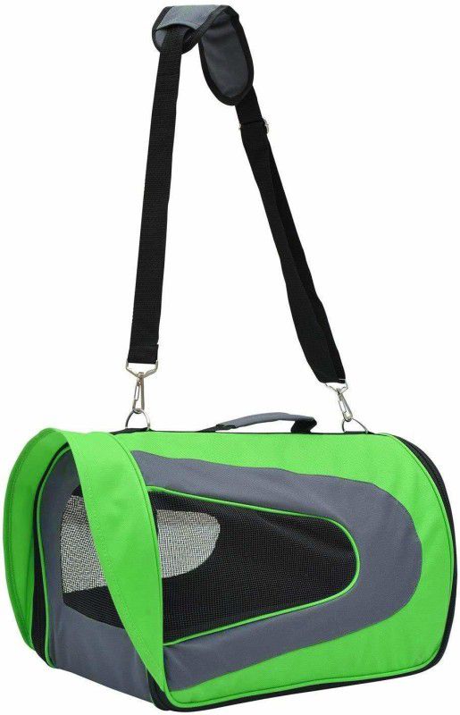 Emily Pets Soft-Sided Approved Pet Travel Carrier for Cats, Small Dogs, Puppies and Pets Green Airline Pet Carrier  (Suitable For Cat, Dog, Rabbit)
