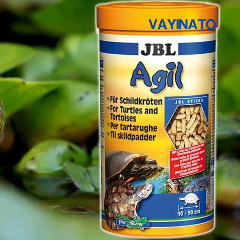 VAYINATO Agil JBL Turtle and Tortoise Food Sticks, 100g 0.1 kg Dry Adult, Senior, Young Turtle Food