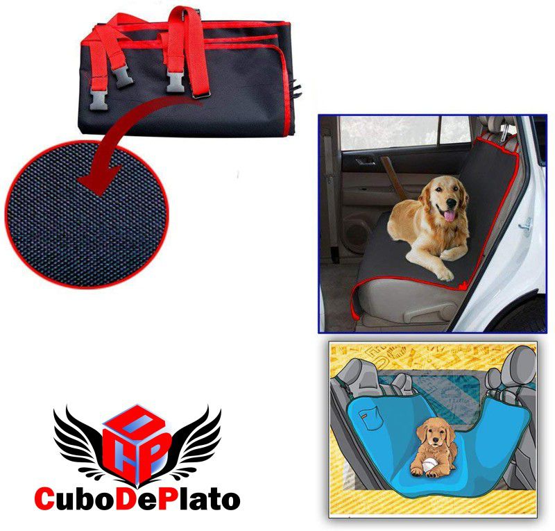 CuboDePlato pet_cover_BR_ glanza Hammock Pet Seat Cover  (Black, Red Waterproof)