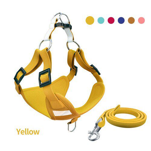 Lmitation Of   Harness with Leash Summer Pet Adjustable Reflective Vest ng  Puppy Harness for Small Medium