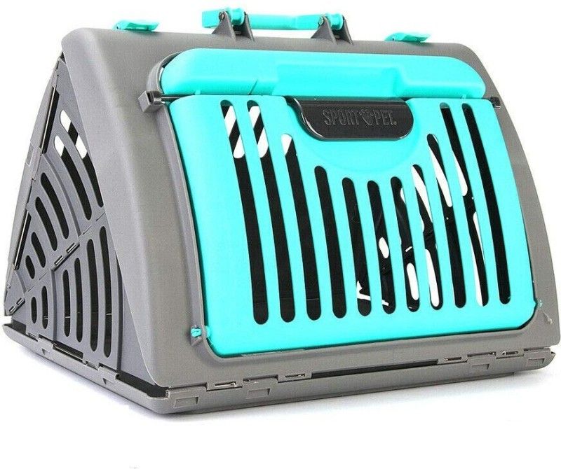PETS EMPIRE Foldable Pet Travel Cage Dog Puppy Cat Carrier Basket Kennel Buckle Lock ( Multicolor Basket Pet Carrier  (Suitable For Dog)