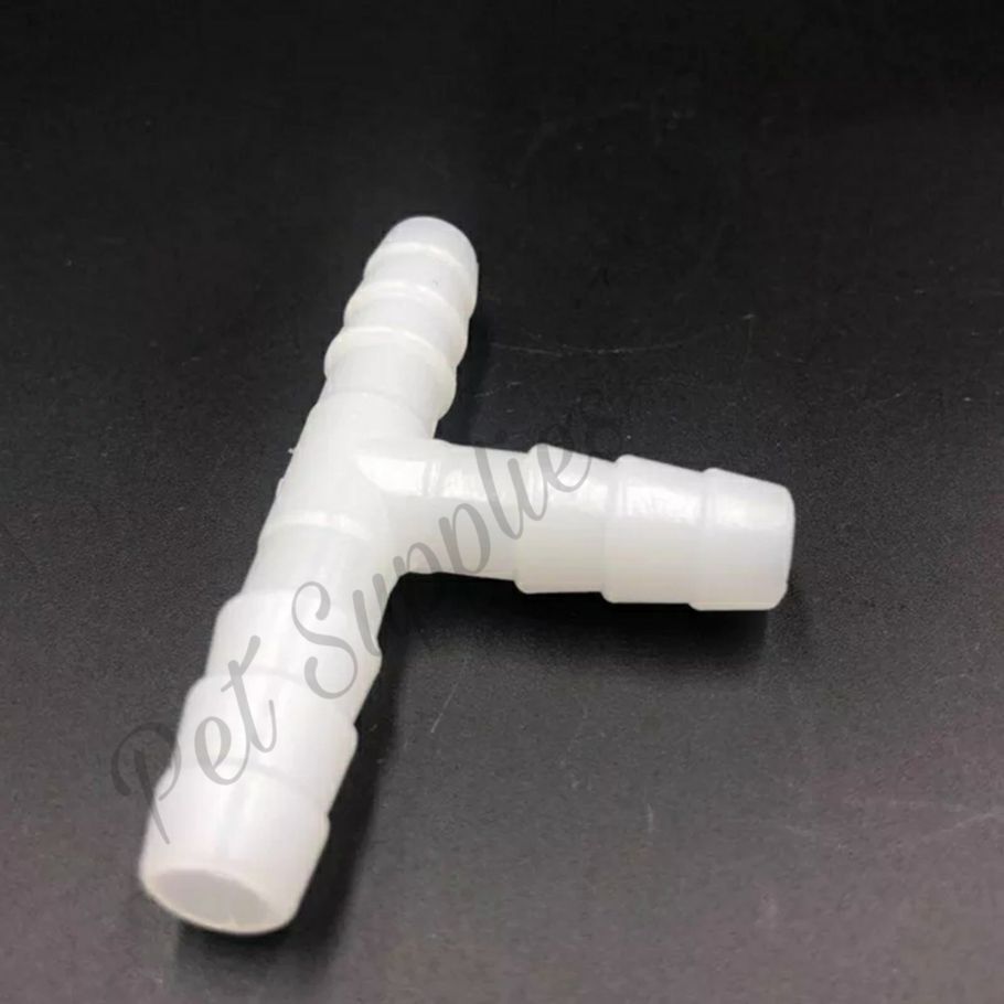 5 Pcs 10MM Plastic Equal 3 Way Tee Type Hose Connector Pipe Fitting Tube Joint for Biofloc