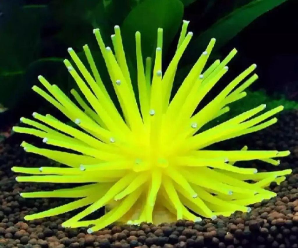 Silicone Aquarium Fish Tank Decoration Artificial Coral Plant 1pcs