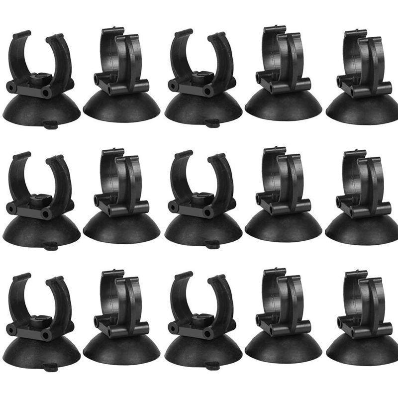 Aquarium Heater Suction Cups Suckers Clips 33Mm Dia Holders Clamps For Fish Tank Accessories,15 Pack Black