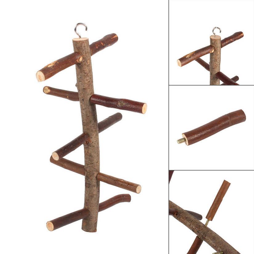 Yosoo Birds Perches Cage Stand Toy Hanging Wooden Activity Branches Climb