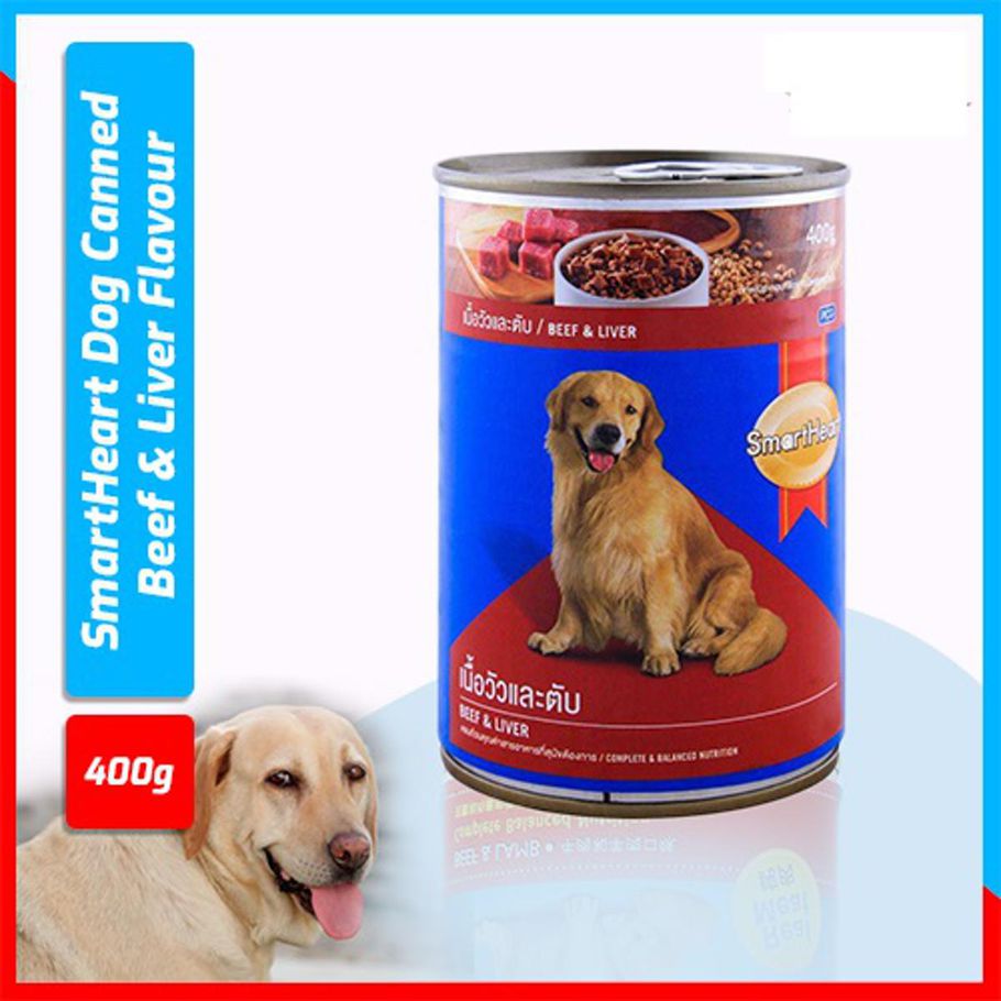 SmartHeart Dog Canned Beef & Liver Flavour 400gm