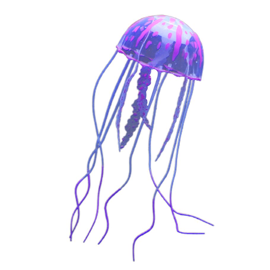 Aquarium Ornament Transparent Decorative Silicone Fish Tank Jellyfish Decoration for Home Decor