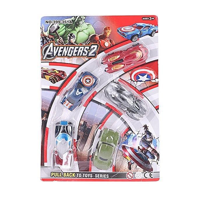 Avenger 2 Plastic Toy Car Set - Multi Color